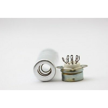 9 PINS CERAMIC SOCKET WITH SHIELD .ZOCALO 9 PINS BLINDAJE. SHIEL 6,5CM. ZOC1. 2