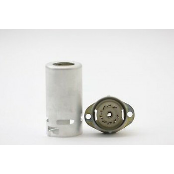 9 PINS CERAMIC SOCKET WITH SHIELD .ZOCALO 9 PINS BLINDAJE. SHIELD 4,7CM. ZOC1.