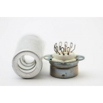 9 PINS CERAMIC SOCKET WITH SHIELD .ZOCALO 9 PINS BLINDAJE. SHIELD 4,7CM. ZOC1. 2