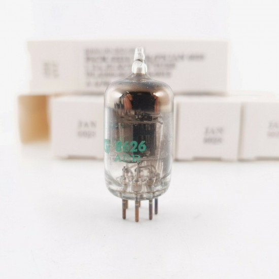 5 X JAN 6028 PHILIPS ECG TUBE. SMOKED GLASS. BLACK PLATES. 1986 PROD. CQ  ENA