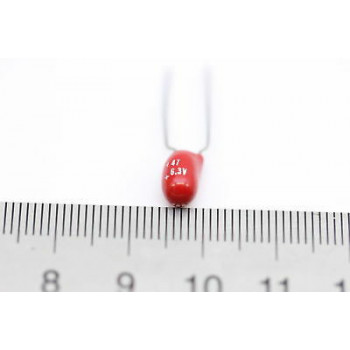 TANTALIO CAPACITOR 47uF 6,3V NOS (New Old Stock) 2PC. CA59U4000F131015