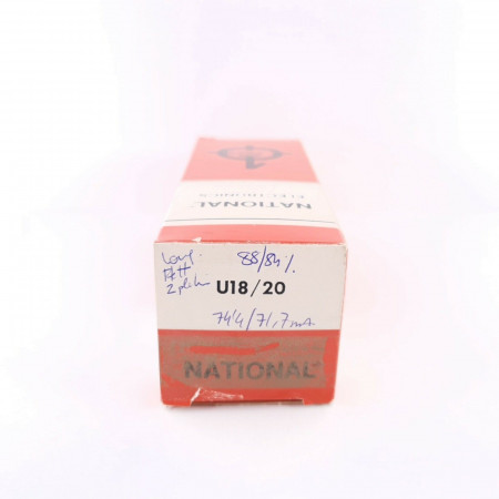 1 X U18/20 HALTRON TUBE. BRITISH PROD. DUAL FLAT PLATES. NOS/NIB. AC  ENA