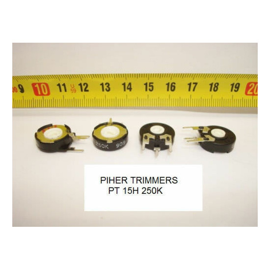 2 x POTENCIOMETROS - TRIMMERS. PIHER PCB PT15H 250 KOhm (15mm. diametro Lineal)