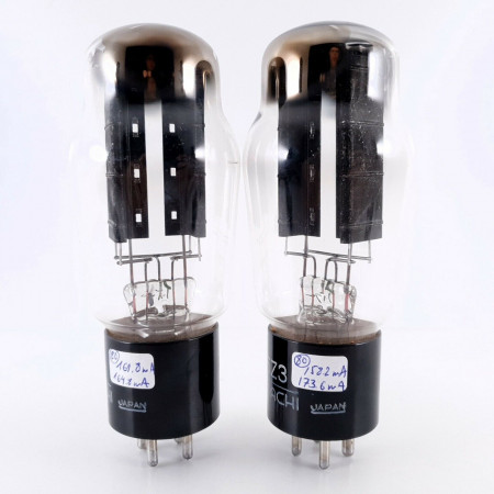 2 X 5Z3 HITACHI TUBE. JAPANESE PROD. BLACK PLATES. DUAL GETTER. NOS/NIB. AC  ENA