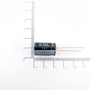1 x 1000uF 25V 105ºC RUBYCON CAPACITOR. CA383U363F170621