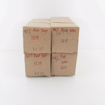 4 X JAN 1619 RCA TUBE. 1950s PRODUCTION. MATCHED QUAD. CQ  ENA