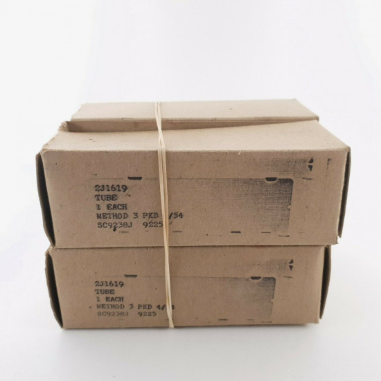 4 X JAN 1619 RCA TUBE. 1950s PRODUCTION. MATCHED QUAD. CQ  ENA