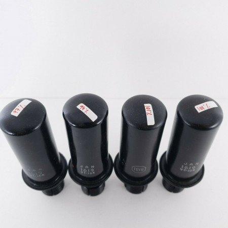 4 X JAN 1619 RCA TUBE. 1950s PRODUCTION. MATCHED QUAD. CQ  ENA