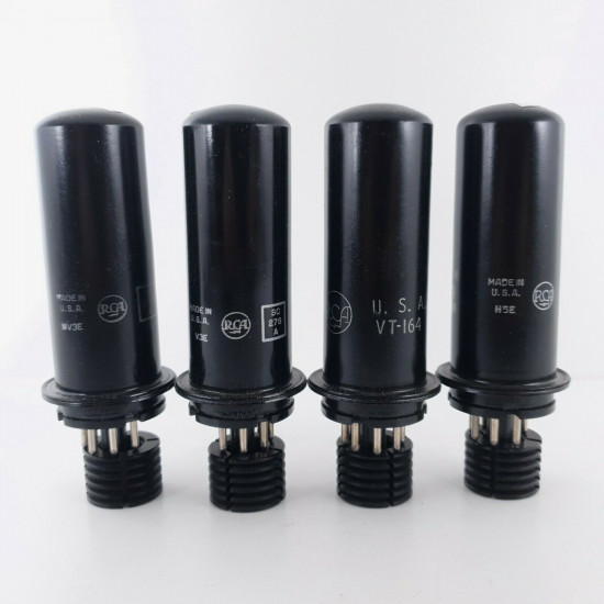 4 X JAN 1619 RCA TUBE. 1950s PRODUCTION. MATCHED QUAD. CQ  ENA