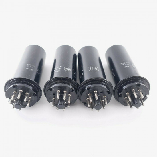 4 X JAN 1619 RCA TUBE. 1950s PRODUCTION. MATCHED QUAD. CQ  ENA