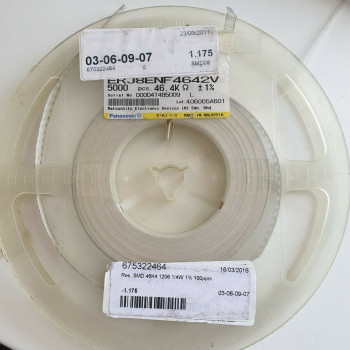 10 x 46.4K 1/4W 1% 100PPM SMD PANASONIC RESISTOR. CA392U1000F080721