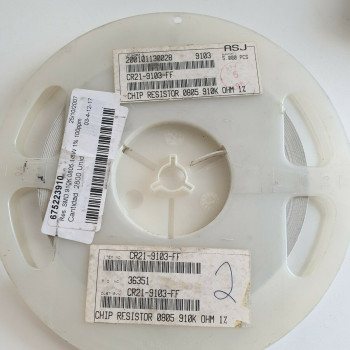 10 x 910K 1/8W 1% 100PPM SMD ASJ RESISTOR. CA392U2800F080721