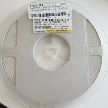 10 x 3.74K 1/8W 1% 100PPM SMD PANASONIC RESISTOR. CA392U5000F080721