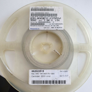 10 x 1.5M 1/8W 5% SMD PANASONIC RESISTOR. CA392U500F080721