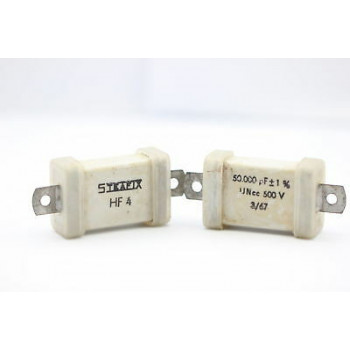 STEAFIX HF4 CAPACITOR 50000pF 500V +-1% NOS (New Old Stock) 1PC. CA4U9F160415