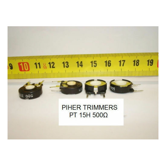 2 x POTENCIOMETROS - TRIMMERS. PIHER PCB PT15H 500 Ohm (15mm. diametro Lineal)