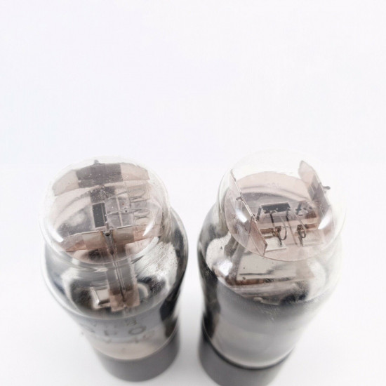 2 X MV42 TUBE. 1940s PROD. CHROME PLATES. OLD RARE TRIODE. CX  ENA