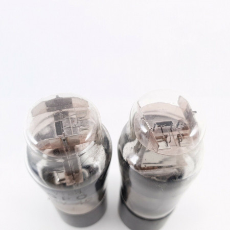 2 X MV42 TUBE. 1940s PROD. CHROME PLATES. OLD RARE TRIODE. CX  ENA