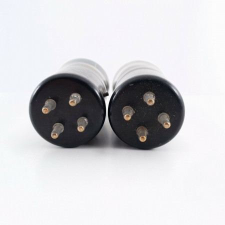2 X MV42 TUBE. 1940s PROD. CHROME PLATES. OLD RARE TRIODE. CX  ENA