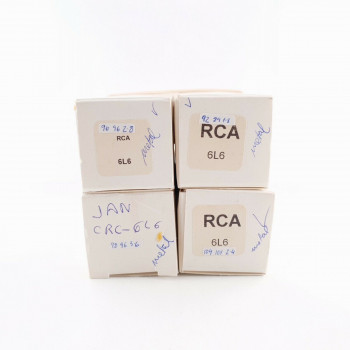 4 X 6L6 RCA TUBE. NOS. MATCHED QUAD. CX  ENA