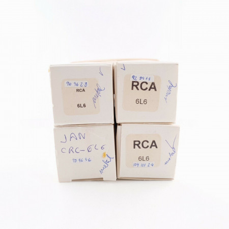 4 X 6L6 RCA TUBE. NOS. MATCHED QUAD. CX  ENA