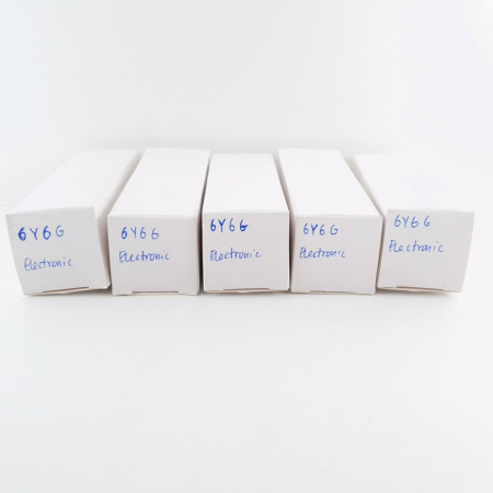 5 X 6Y6G GE TUBE. DUAL GETTER. GREY PLATES. GREEN LOGO. CU  ENA