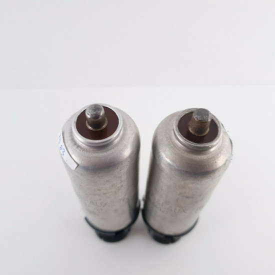 2 X 6J7MG VISSEAUX TUBE. ENGRAVED LOGO. 70/190% CU  ENA