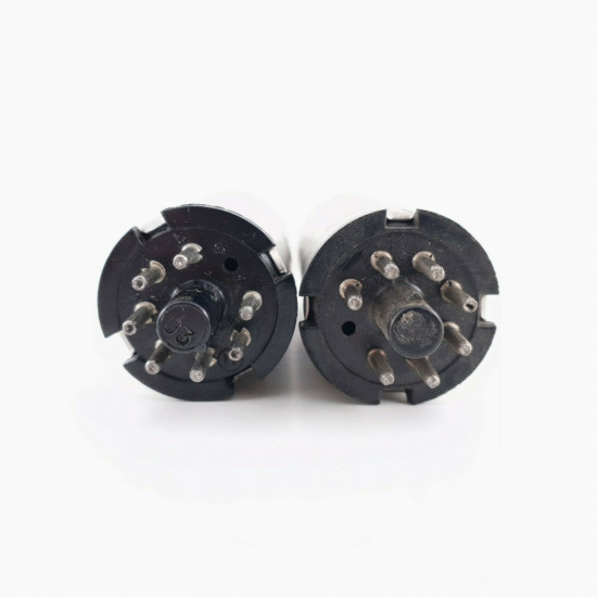 2 X 6J7MG VISSEAUX TUBE. ENGRAVED LOGO. 70/190% CU  ENA