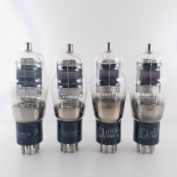 4 X 802 RCA TUBE. BLACK PLATES. DUAL GETTER. 1940s-50s PRODUCTION. CQ  ENA 2