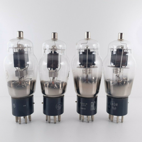 4 X 802 RCA TUBE. BLACK PLATES. DUAL GETTER. 1940s-50s PRODUCTION. CQ  ENA