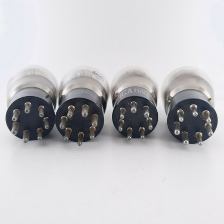 4 X 802 RCA TUBE. BLACK PLATES. DUAL GETTER. 1940s-50s PRODUCTION. CQ  ENA