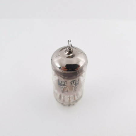 1 X 12AU7A / ECC82 BELVU TUBE. GREY PLATES. 1960s PRODUCTION. 72/71%. CU  ENA