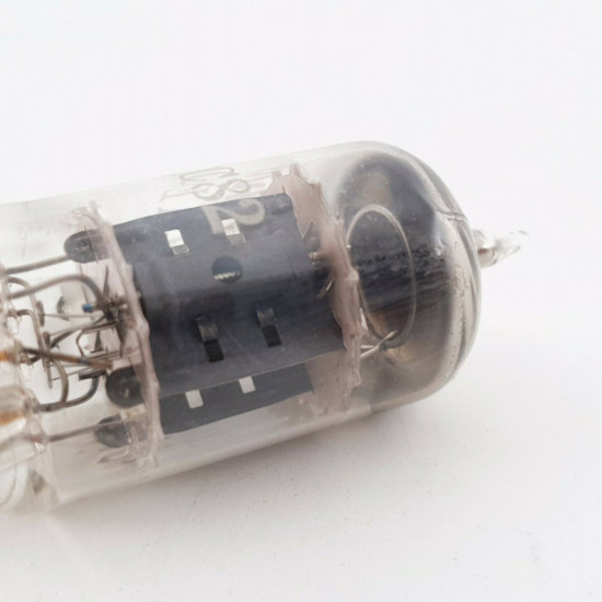 1 X 12AU7A / ECC82 BELVU TUBE. GREY PLATES. 1960s PRODUCTION. 72/71%. CU  ENA