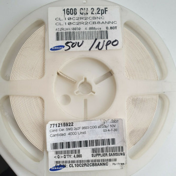 10 x 2.2pF 50V 10% SMD SAMSUNG CAPACITOR. CA392U3300F080721
