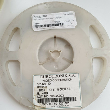 10 x 2.61K 1/8W 1% 100PPM SMD EUROTRONIX RESISTOR. CA392U2500F080721