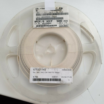 10 x 1.43K 1/4W 1% 100PPM SMD HOKURIKU RESISTOR. CA392U2000F080721
