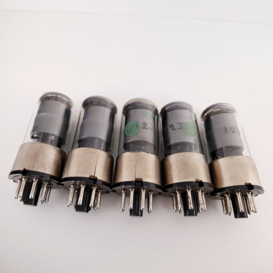 5 X 12SJ7GT FIVRE TUBE. BLACK PLATES.  NOS/NIB. AA  ENA