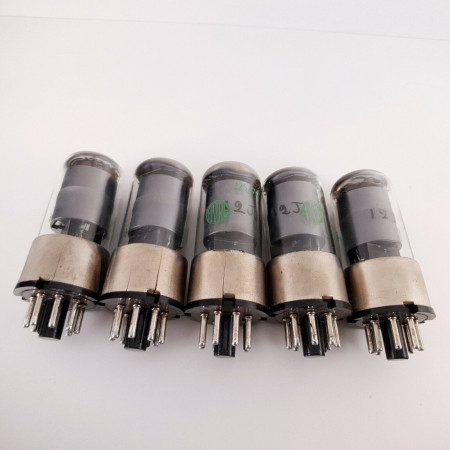 5 X 12SJ7GT FIVRE TUBE. BLACK PLATES.  NOS/NIB. AA  ENA