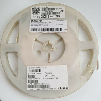 10 x 24K 1/8W 5% SMD YAGEO RESISTOR. CA392U2000F080721