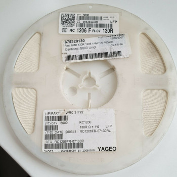 10 x 130R 1/4W 1%% 100PPM SMD YAGEO RESISTOR. CA392U5000F080721