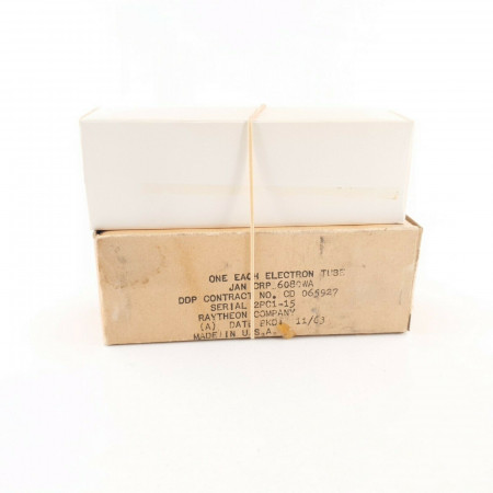 2 X JAN 6080WA RAYTHEON TUBE. BLACK PLATES.1960s PROD. CV  ENA