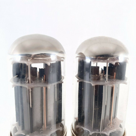 2 X JAN 6080WA RAYTHEON TUBE. BLACK PLATES.1960s PROD. CV  ENA