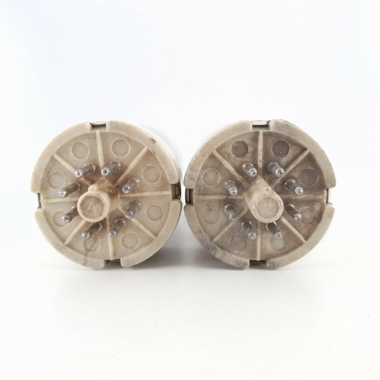 2 X JAN 6080WA RAYTHEON TUBE. BLACK PLATES.1960s PROD. CV  ENA