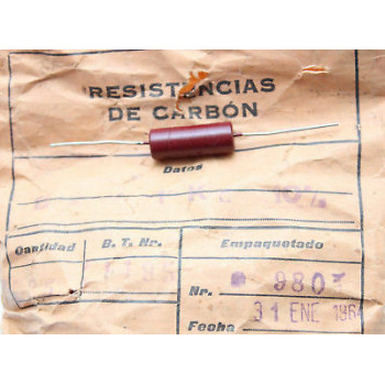 SPECIAL VINTAGE PIHER RESISTOR. 2W 1K 10% *1 PC* NEW ORIGINAL 1964´S+