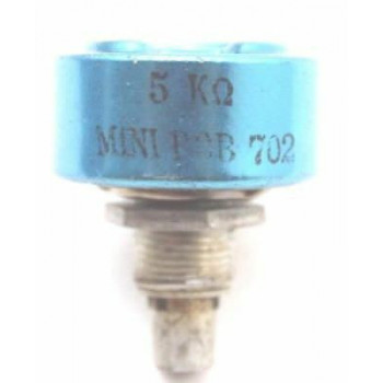 COILED POTENTIOMETER MINIBOB 5K OHM LIN W/O ON/OFF NOS 1PC. CA305U2F090519
