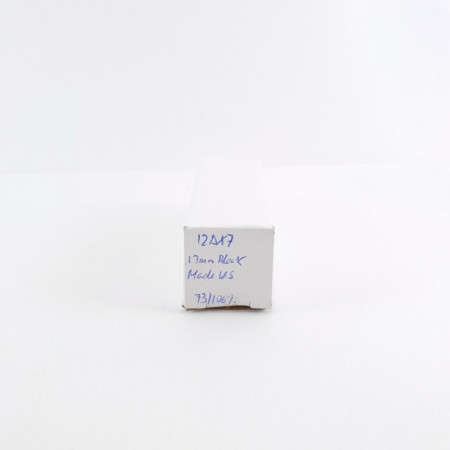 1 X 12AX7 TUBE. US. MADE. 17MM BLACK LADDER PLATES. USED. CX  ENA