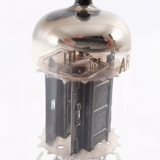 1 X 12AX7 TUBE. US. MADE. 17MM BLACK LADDER PLATES. USED. CX  ENA