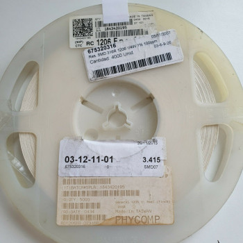 10 x 316R 1/4W 1% 100PPM SMD PHYCOMP RESISTOR. (R182) CA392U3400F080721