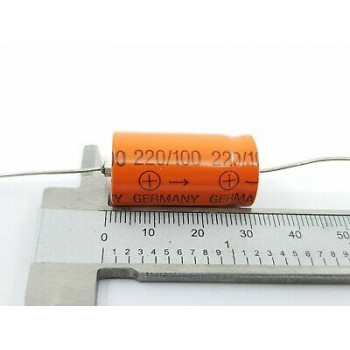 ELECTROLYTIC CAPACITOR SIEMENS 220uF 100V NOS 1PC. CA256U4F090321