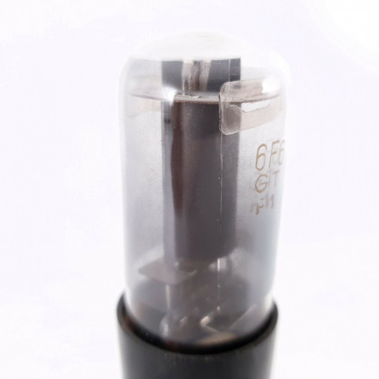 1 X 6F6GT FIVRE TUBE. RSD BRANDED. BLACK PLATES. SMOKED GLASS. NOS/NIB. AL  ENA